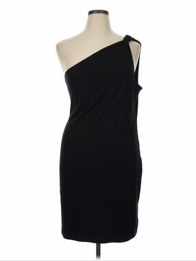 NWT GAP XL Black One-Shoulder Little Black Dress Stretch Cocktail Party Mini